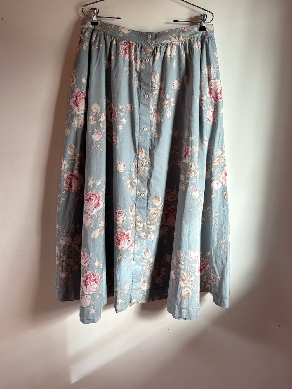Lauren Ralph Lauren Floral A-Line Button Front Skirt